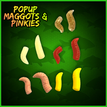 Load image into Gallery viewer, Pop-Up Maggots &amp; Pinkies – Mixed Colours – 50 Pack
