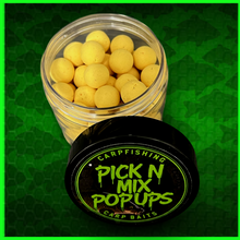 Load image into Gallery viewer, 15mm popups Creamy Dream flavour.Popup Carp Baits.Washed Out Yellow.