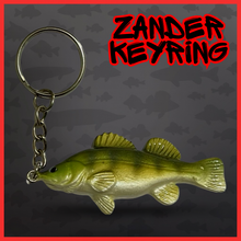Load image into Gallery viewer, Zander Keyring. Predator Fishing Keyring. ⭐️⭐️ NEW COLOUR ⭐️⭐️