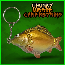 Load image into Gallery viewer, Mirror Carp Keyring. Carp Fishing Keyring- Anglers Keychain-⭐️⭐️ NEW COLOUR ⭐️⭐️