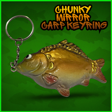 Load image into Gallery viewer, Mirror Carp Keyring. Carp Fishing Keyring- Anglers Keychain-⭐️⭐️ NEW COLOUR ⭐️⭐️