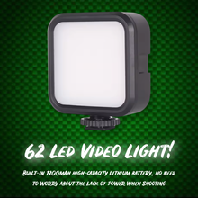 Load image into Gallery viewer, 62 LED Self Take Video Light For Night Fishing Carp Fishing Photography.