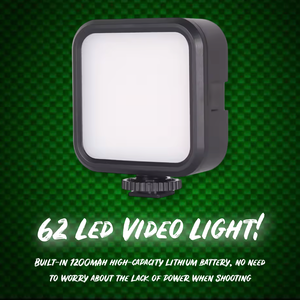 62 LED Self Take Video Light For Night Fishing Carp Fishing Photography.