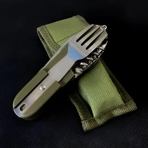 Camping Tool. Fishing Tool. Tableware . Camping Cutlery Set with Pouch. Knife Fork Spoon and more !FREE POSTAGE! - FiSH i UK