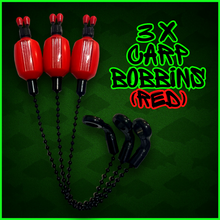 Load image into Gallery viewer, 3x Bobbins Bite Indicators In Bright Red-Version 3-(RED) V3