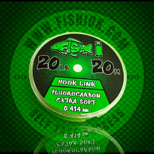 Load image into Gallery viewer, Fluorocarbon Hooklink in 20lb. 20m Spool. Soft HookLink/Boom - FiSH i UK