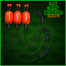 Load image into Gallery viewer, 3x Bobbins Bite Indicators In Fluoro Orange -Version 3-V3 (ORANGE)