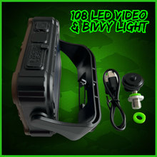 Load image into Gallery viewer, 108 SMD-LED Self-Take &amp; Bivvy Light USB-C Solar Rechargeable Carp Fishing