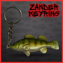 Load image into Gallery viewer, Zander Keyring. Predator Fishing Keyring. ⭐️⭐️ NEW COLOUR ⭐️⭐️