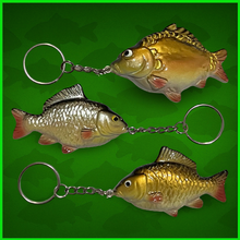 Load image into Gallery viewer, Carp Keyring’s-All 3 of Our Carp keyrings-Common Carp &amp; Mirror Carp.