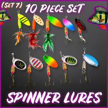 Load image into Gallery viewer, Spinner Lure Set.10 Spinners (Set 7)