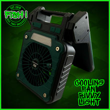 Load image into Gallery viewer, Solar Rechargeable Fan &amp; LED Lantern – 10000mAh Power Bank