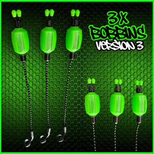 Load image into Gallery viewer, 3x Bobbins Bite Indicators In Fluoro Green-Version 3-(New for 2025)