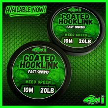 Load image into Gallery viewer, FiSH i Kevlar Infused Braided Hooklink – Weed Green (20m / 20lb)