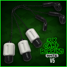 Load image into Gallery viewer, 3 x White Drop Off Bite Indicators-Carp Bobbins.V5