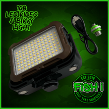 Load image into Gallery viewer, 108 SMD-LED Self-Take &amp; Bivvy Light USB-C Solar Rechargeable Carp Fishing