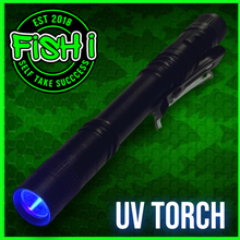 Load image into Gallery viewer, UV Torch 395nm – Glow in the Dark Bait, Zig Aligners &amp; O-Rings Charger