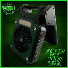 Load image into Gallery viewer, Solar Rechargeable Fan &amp; LED Lantern – 10000mAh Power Bank