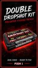 Load image into Gallery viewer, Double Sided Dropshot Fishing Tackle Box-Fully Loaded Dropshot kit-Predator Fishing