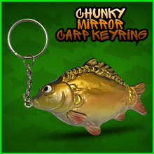 Load image into Gallery viewer, Mirror Carp Keyring. Carp Fishing Keyring- Anglers Keychain-⭐️⭐️ NEW COLOUR ⭐️⭐️