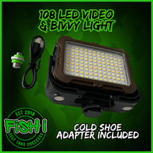 Load image into Gallery viewer, 108 SMD-LED Self-Take &amp; Bivvy Light USB-C Solar Rechargeable Carp Fishing