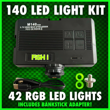 Load image into Gallery viewer, 140 LED RGB VIDEO LIGHT WITH COLD SHOE PHONE HOLDER KIT!