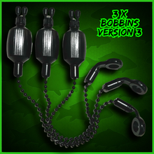 Load image into Gallery viewer, 3x Bobbins Bite Indicators In Black-Version 3-(BLACK)-V3