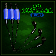 Load image into Gallery viewer, 3 x Bobbins Bite Indicators In BLUE Colour -Version 2-(New for 2026) V2