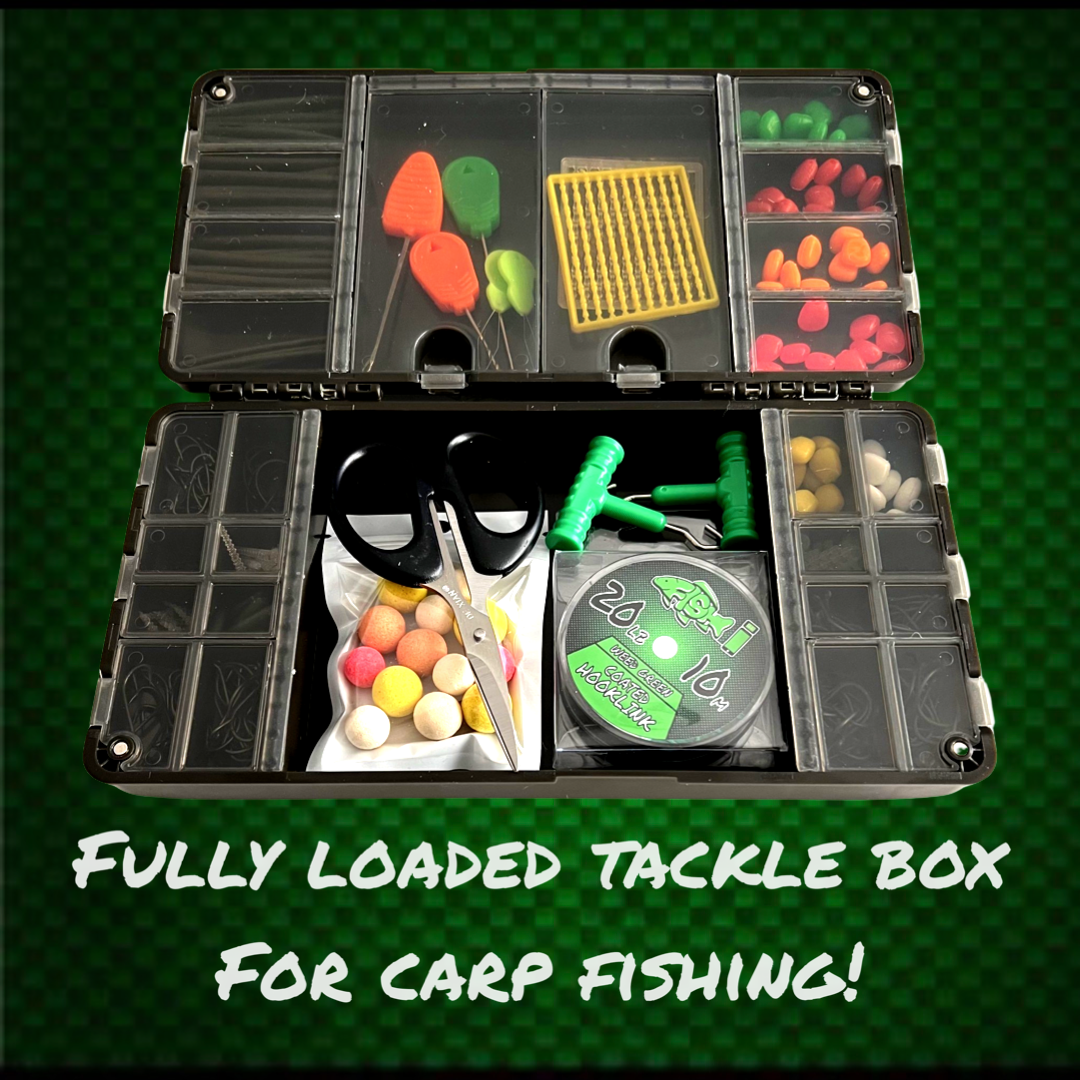 Fully Loaded Carp Fishing Tackle Box. Gift Box for Carp Angler V2 – FiSH i  UK