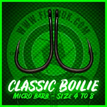 Load image into Gallery viewer, Wide Gape Classic Boilie Style Carp Hooks.Micro Barbed