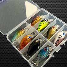 Load image into Gallery viewer, 8 Mini Crankbait Lures. Mix of colours. 4.5cm Lures.