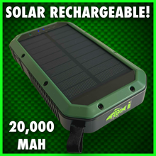Load image into Gallery viewer, ‘Multi’ PowerBank With Video/Bivvy Light.inc Wireless Phone Charging &amp; Solar Recharge!