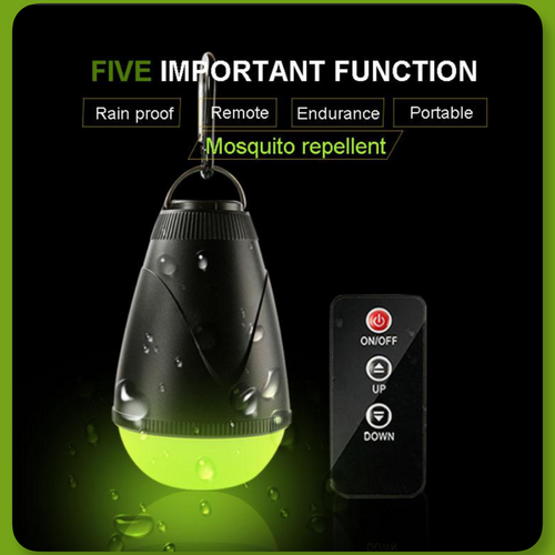 Bivvy light with Mozzy Repellent Green light. Rechargeable. inc Remote - FiSH i UK
