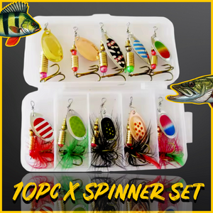 Spinner Lure Set.10 Spinners (Set 4)