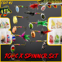 Load image into Gallery viewer, Spinner Lure Set.10 Spinners (Set 4)