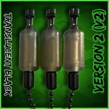 Load image into Gallery viewer, 3 x Bobbins Bite Indicators In TRANSLUCENT BLACK Colour -Version 2-(New for 2026) V2