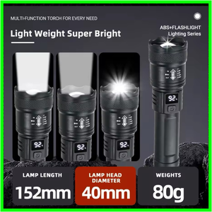 Rechargeable Zoom Torch Flashlight – Ultra Bright & Perfect for Camping & Fishing