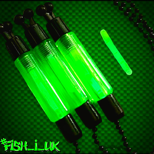 3 x Carp Fishing Bite Indicators With 10 Glow Stick Inserts. Indicator Set. - FiSH i UK
