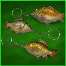 Load image into Gallery viewer, Carp Keyring’s-All 3 of Our Carp keyrings-Common Carp &amp; Mirror Carp.