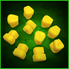 Load image into Gallery viewer, Buoyant Double Yellow Sweetcorn-10 Per Pack-Artificial Carp Bait-Fake Corn-Artificial Corn.