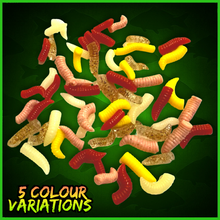 Load image into Gallery viewer, Pop-Up Maggots &amp; Pinkies – Mixed Colours – 50 Pack