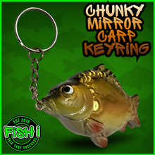 Load image into Gallery viewer, Mirror Carp Keyring. Carp Fishing Keyring- Anglers Keychain-⭐️⭐️ NEW COLOUR ⭐️⭐️