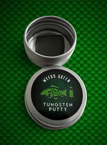 Tungsten Rig Putty. 15g. Weed Green in Storage Tin, - FiSH i UK
