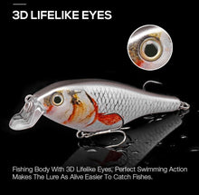 Load image into Gallery viewer, 7cm 11g Floating Minnow Fishing Lure Set of 3 Wobblers for Pike. Perch Chub! (set1) - FiSH i UK
