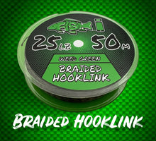 Load image into Gallery viewer, 25LB Braided Hooklink Camo Green 50m - FiSH i UK