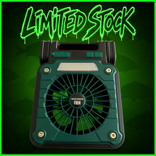 Load image into Gallery viewer, Solar Rechargeable Fan &amp; LED Lantern – 10000mAh Power Bank