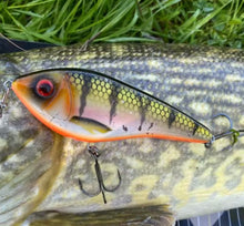 Load image into Gallery viewer, Slow Sinking Jerkbait Slider Lure 11.5cm 36g | Pike Zander Perch Fishing Lure UK | Rattle Jerkbait Hard Lure | Predator Fishing