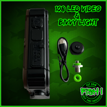 Load image into Gallery viewer, 108 SMD-LED Self-Take &amp; Bivvy Light USB-C Solar Rechargeable Carp Fishing