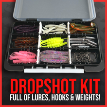 Load image into Gallery viewer, Dropshot Lure Fishing Set-Fully Loaded Dropshot Kit-Predator Fishing-Finesse.