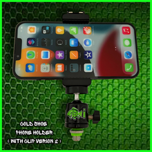 Load image into Gallery viewer, Phone Holder with Cold Shoe Mount. (Clip Version 2)